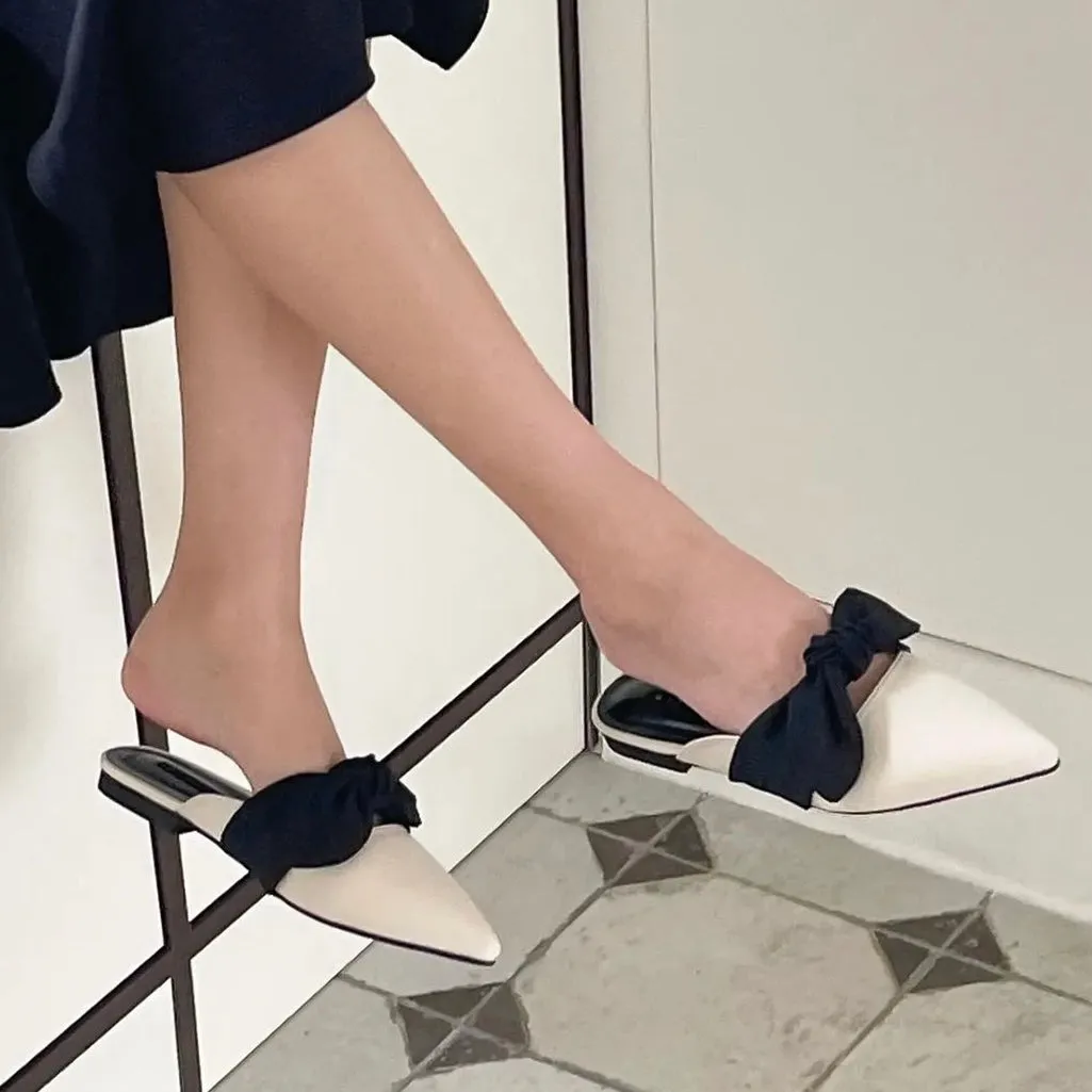 [ Pre-order ] Ribbon Mule ( 1cm )