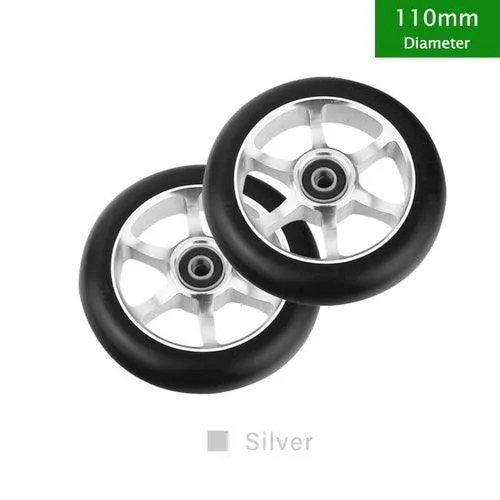 100mm Scooter Wheels Replacement With Bearings Aluminum Wear-resistant