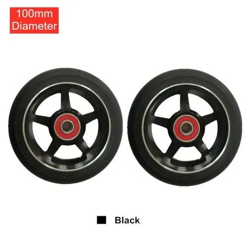 100mm Scooter Wheels Replacement With Bearings Aluminum Wear-resistant