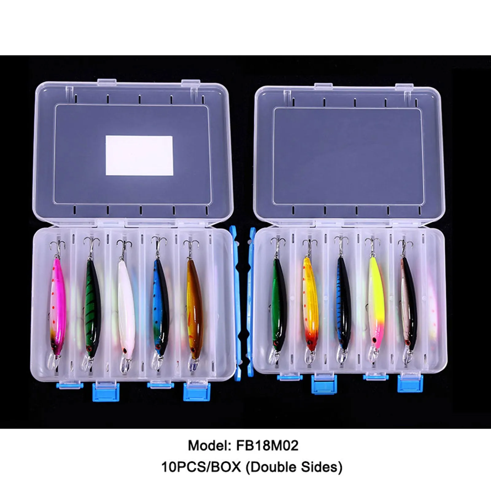 10pcs 11cm/13.5g Minnow Fishing Lures 10 Colors Even Mixed with Lure Box