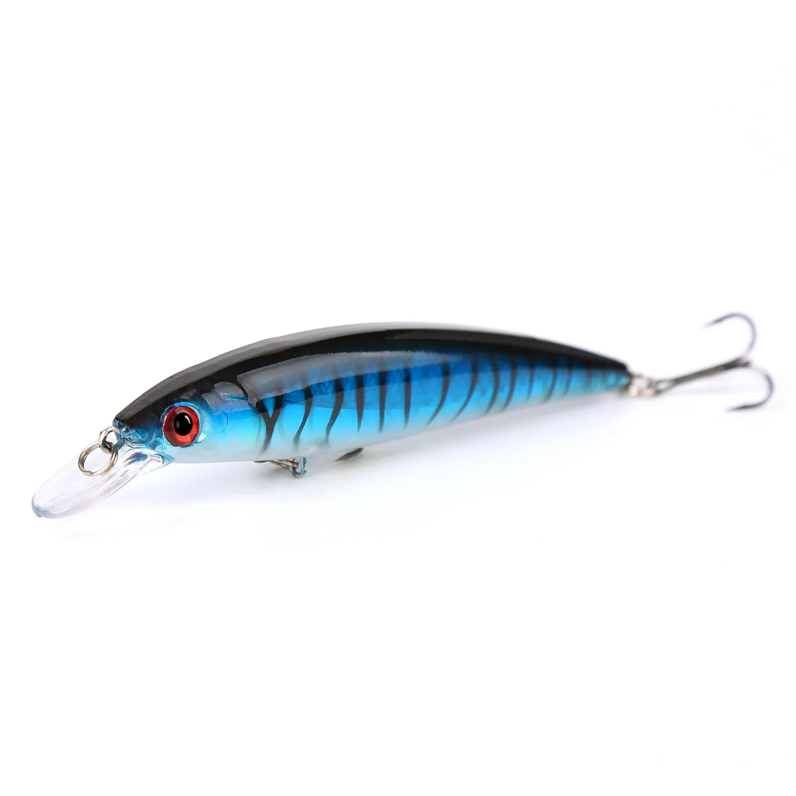 10pcs 11cm/13.5g Minnow Fishing Lures 10 Colors Even Mixed with Lure Box