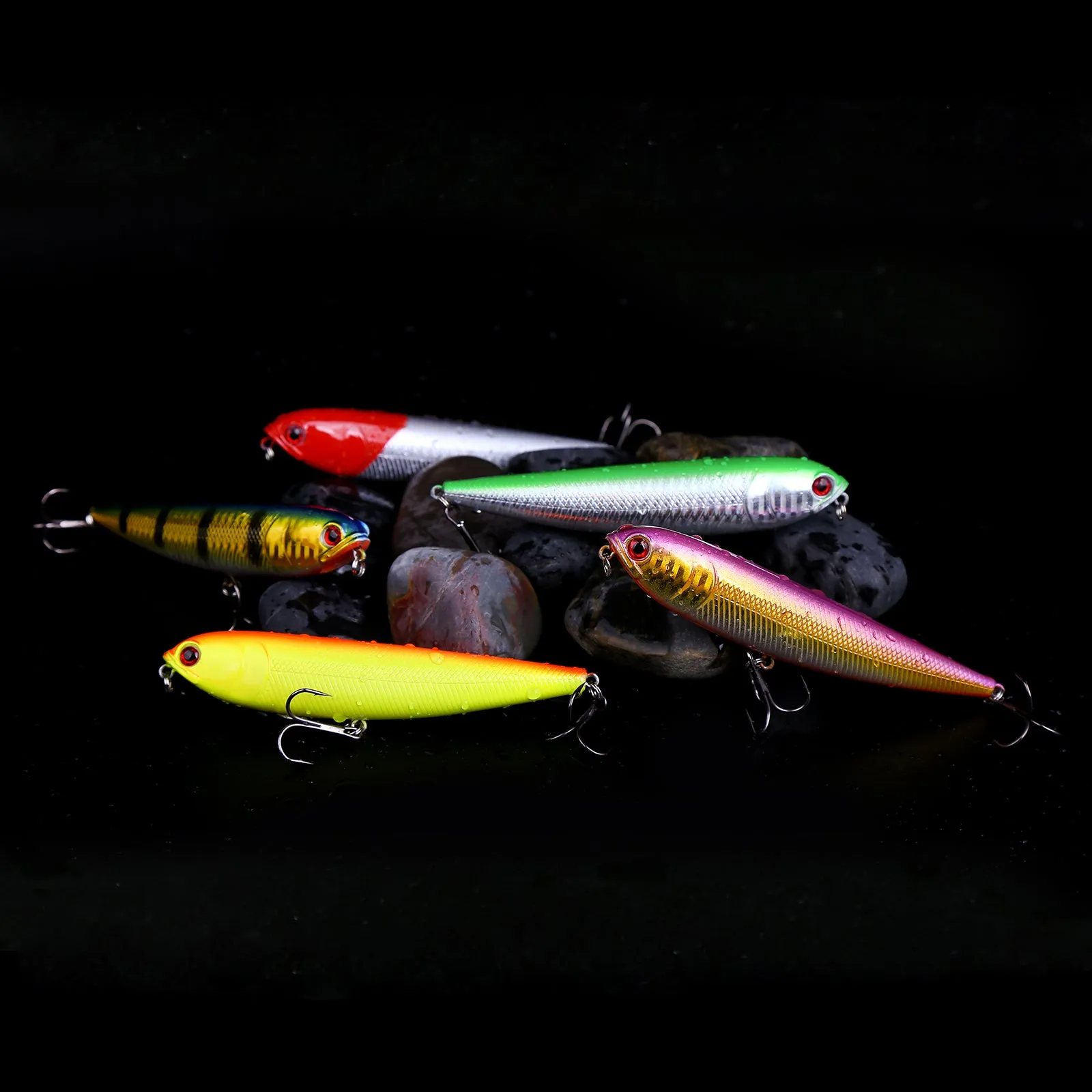 10pcs 12cm/22g Hard Pencil Bait 10 Colors with Lure Box Solution Available