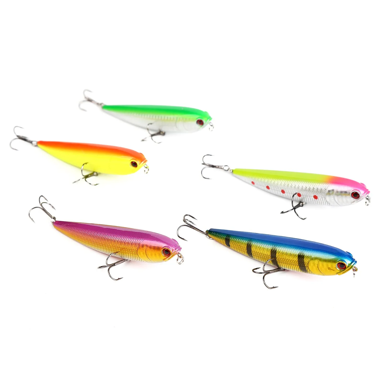 10pcs 12cm/22g Hard Pencil Bait 10 Colors with Lure Box Solution Available