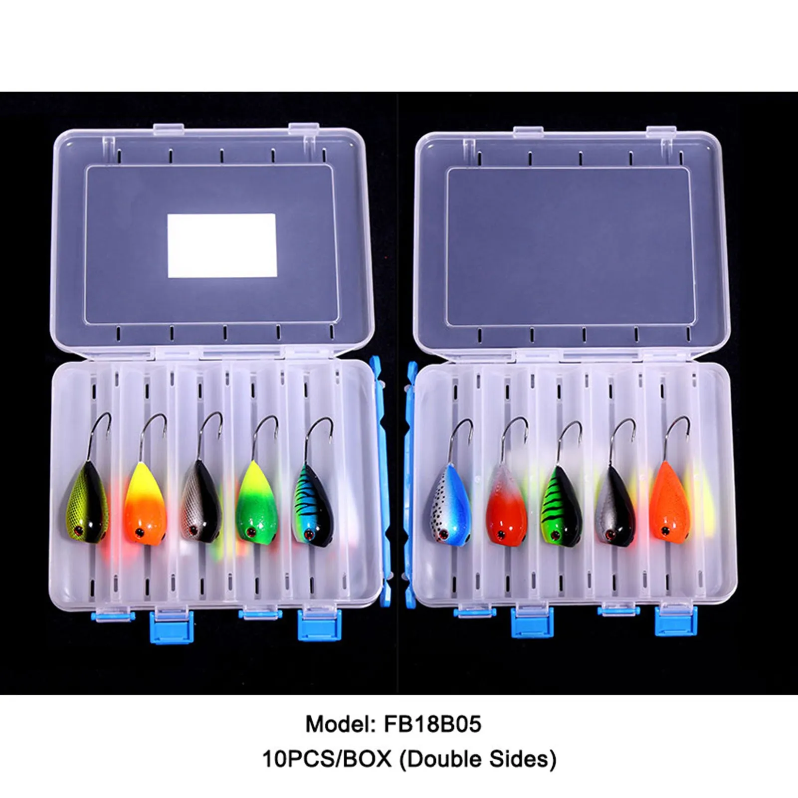 10pcs 8cm 13.2g Floating Egg Fishing Lure Popper Bait 10 Colors with Lure Box