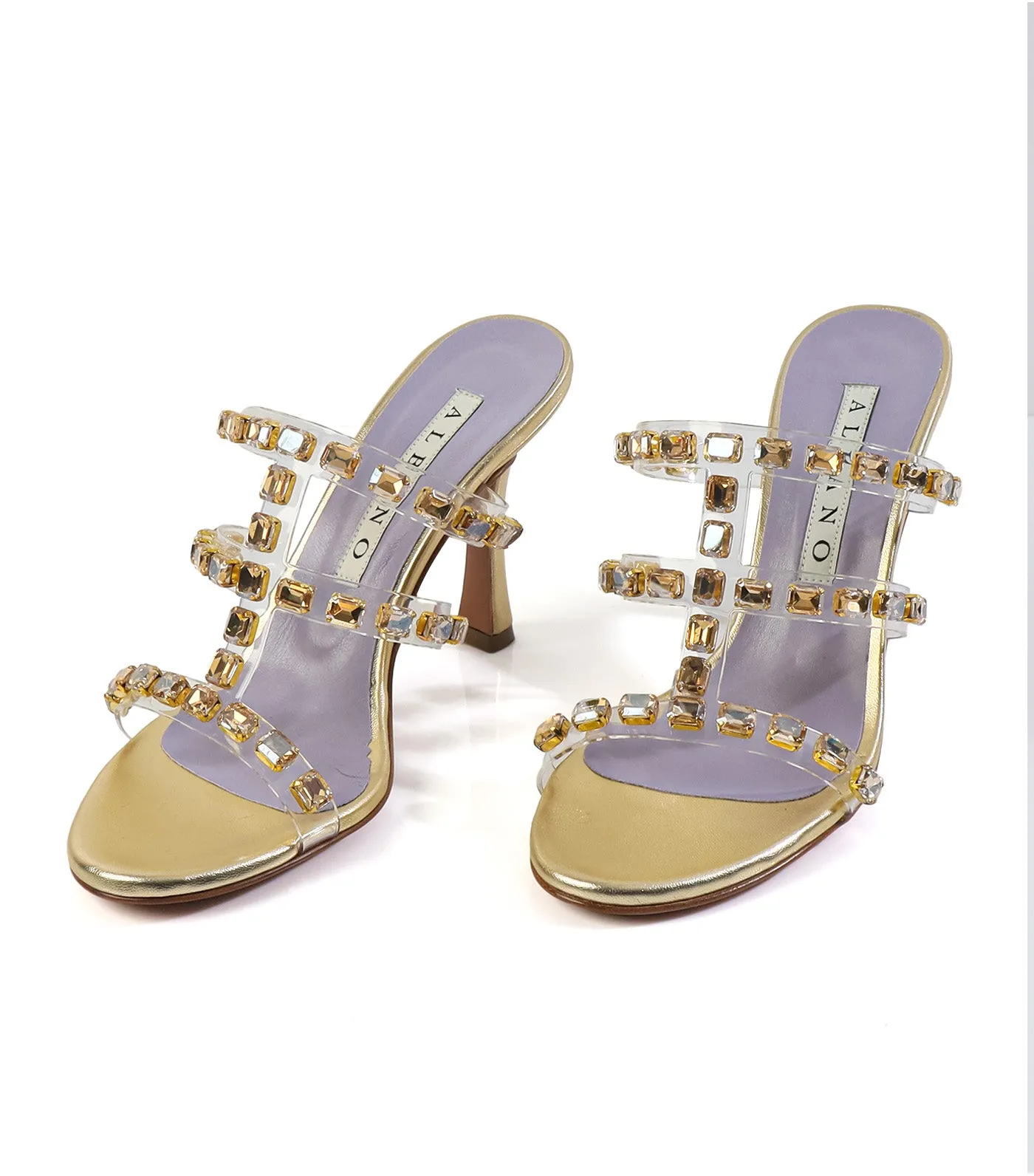 5062 Heeled Mule Gold