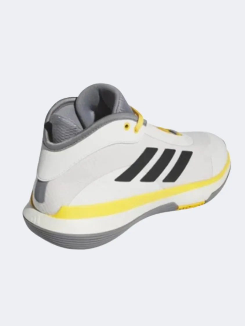 Adidas Bounce Legends Men Basketball Shoes White/Black/Yellow