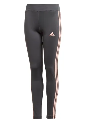 Adidas Girls Training Equipment 3-Stripes Leggings <br> GE0468