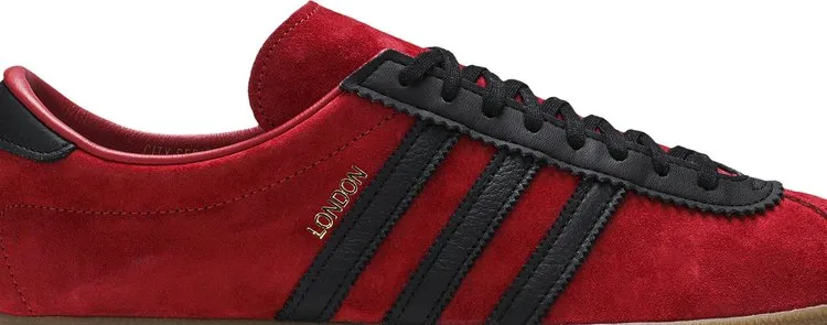 Adidas London 'Scarlet Black' sneakers, red