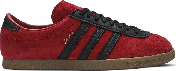 Adidas London 'Scarlet Black' sneakers, red