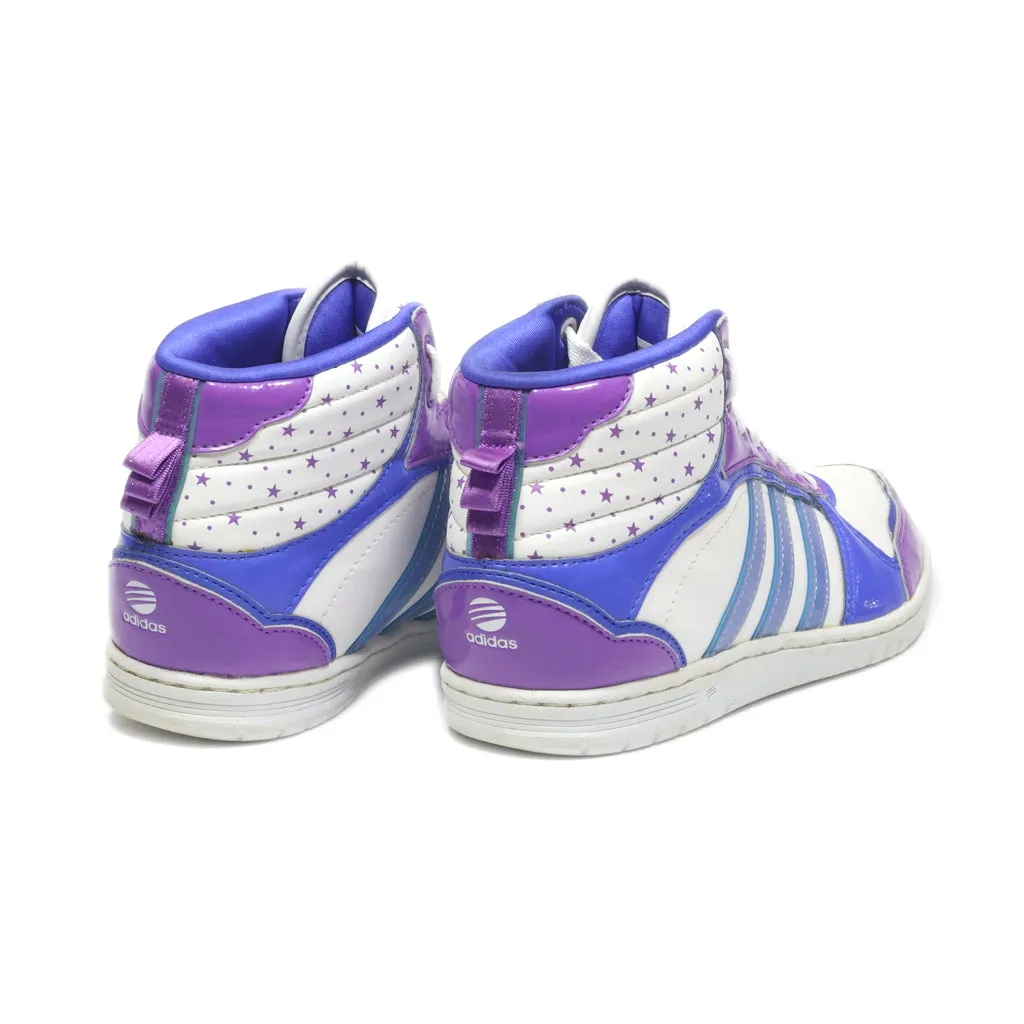 Adidas Neo High-Top Sneakers Leather Blue Colour For Women