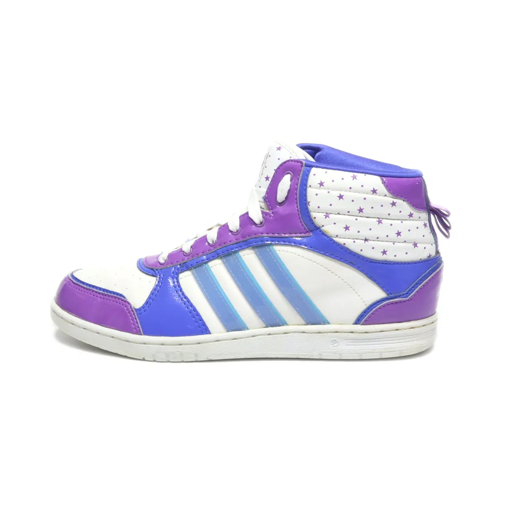 Adidas Neo High-Top Sneakers Leather Blue Colour For Women