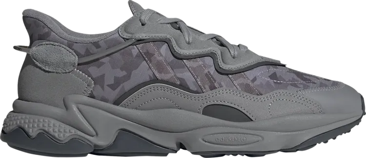 Adidas Ozweego 'Grey Camo' sneakers, gray