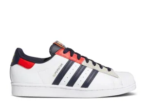 Adidas SUPERSTAR 'LEGEND INK RED' sneakers, white