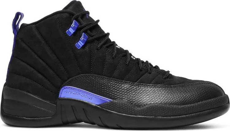 Air Jordan 12 Retro Dark Concord Sneakers, Black