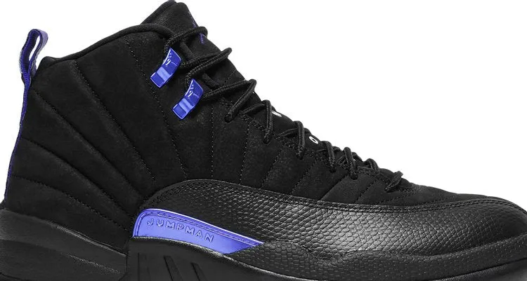 Air Jordan 12 Retro Dark Concord Sneakers, Black