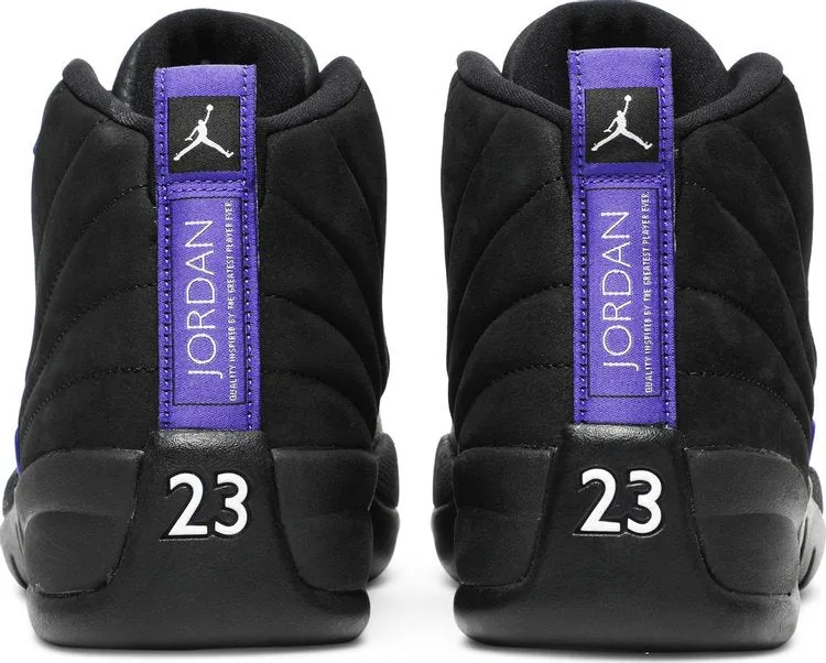 Air Jordan 12 Retro Dark Concord Sneakers, Black