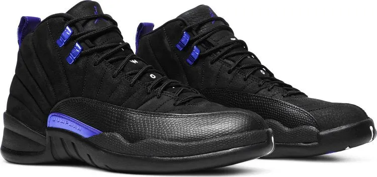 Air Jordan 12 Retro Dark Concord Sneakers, Black