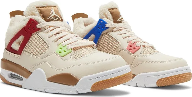 Air Jordan 4 Retro GS Wild Things, cream