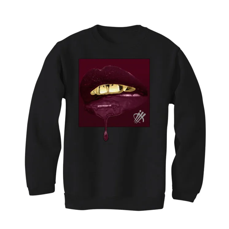 Air Jordan 5 Burgundy - Black T-Shirt (LIPSTICK)