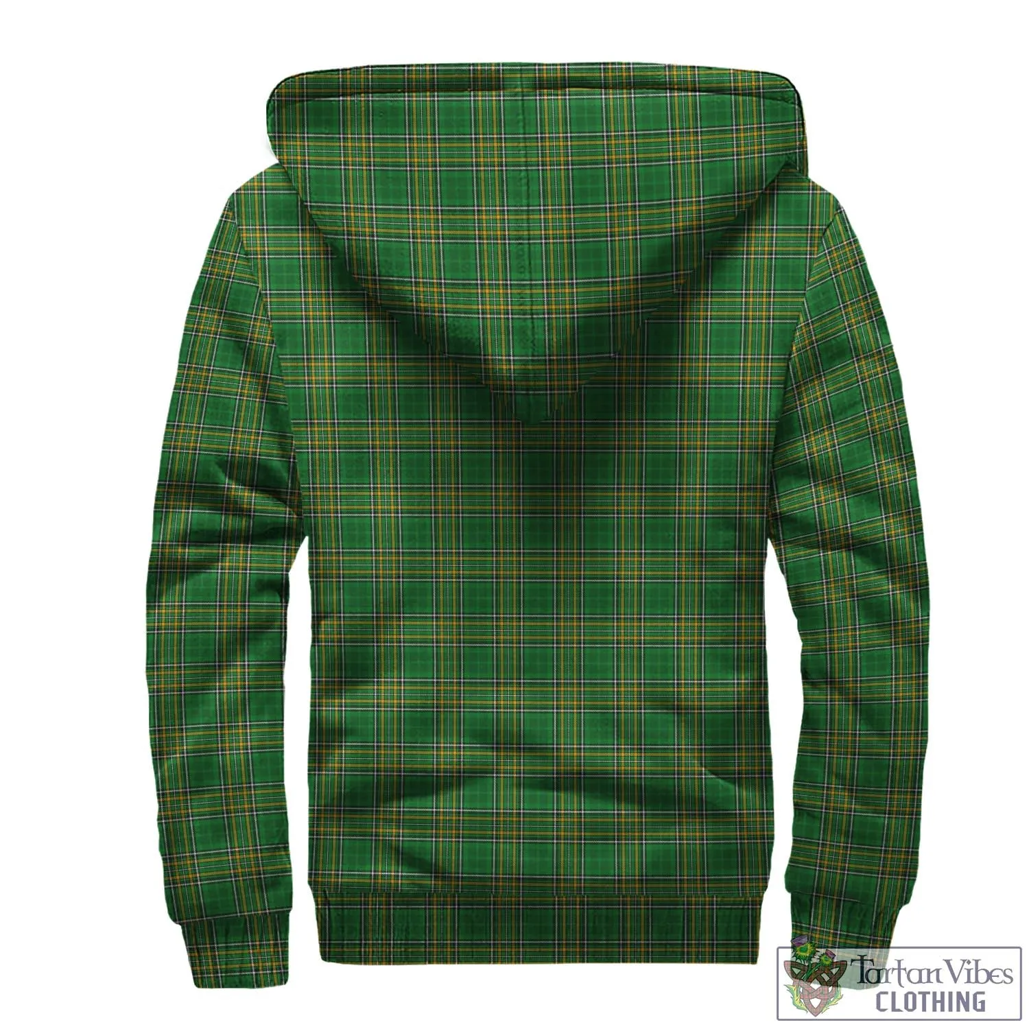 Ambrose Irish Clan Tartan Sherpa Hoodie with Coat of Arms