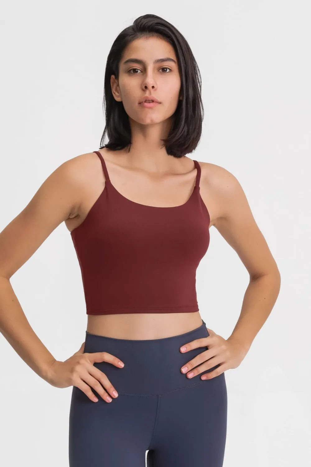 *APP EXCLUSIVE * Seamless Scoop Neck Sports Cami