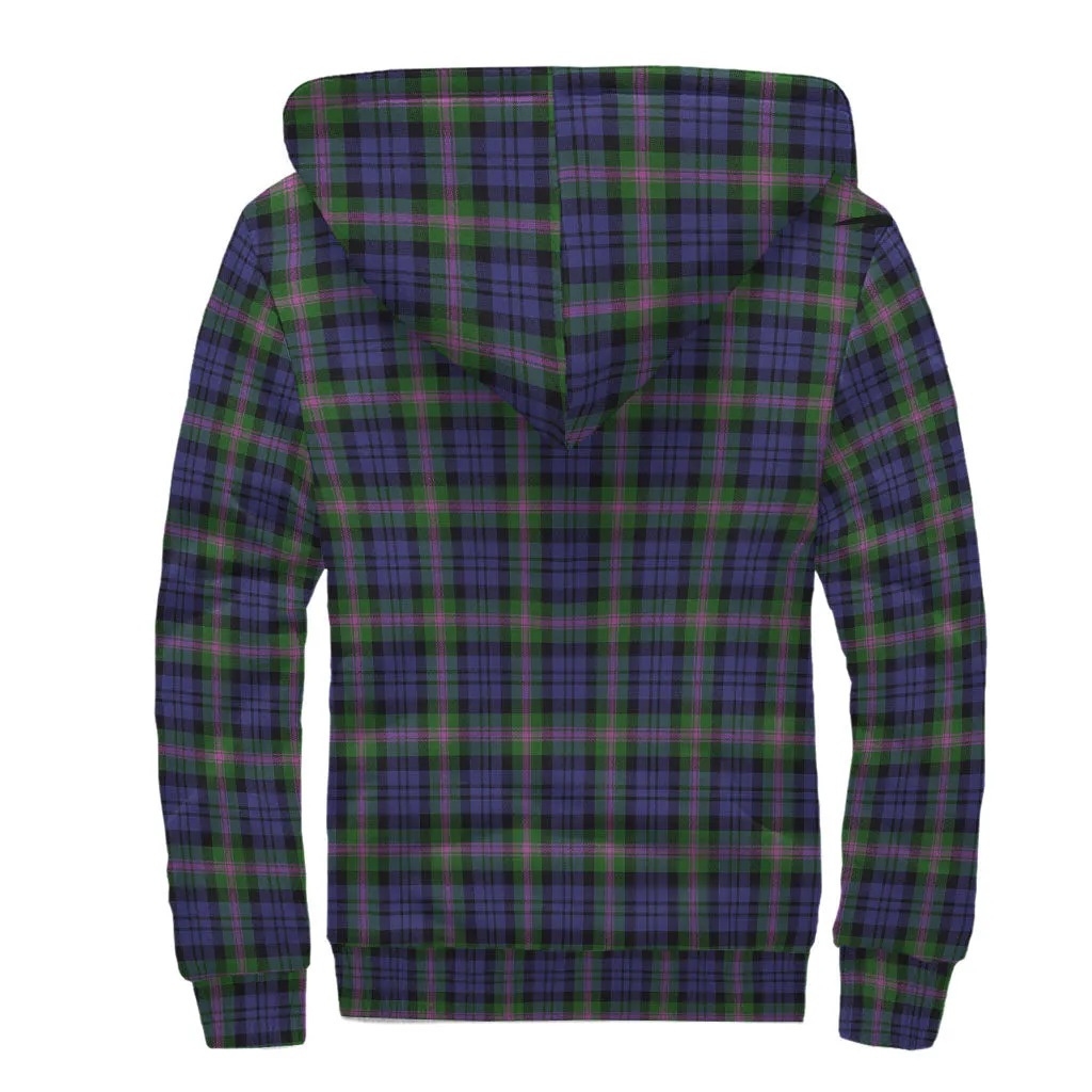 Baird Modern Tartan Sherpa Hoodie with Family Crest