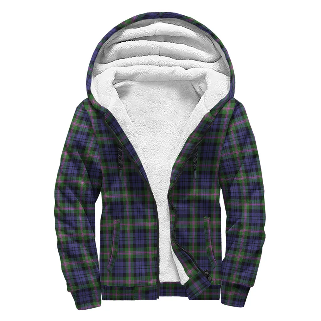 Baird Modern Tartan Sherpa Hoodie with Family Crest