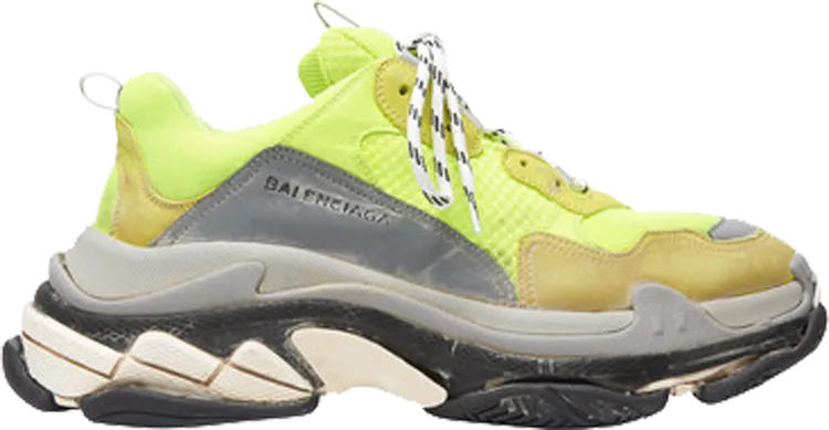 Balenciaga Triple S Sneaker Yellow 2018, yellow