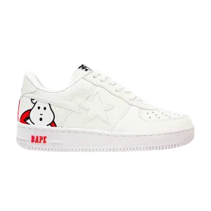 BAPE Ghostbusters x Bapesta Low 'White' Sneakers, White