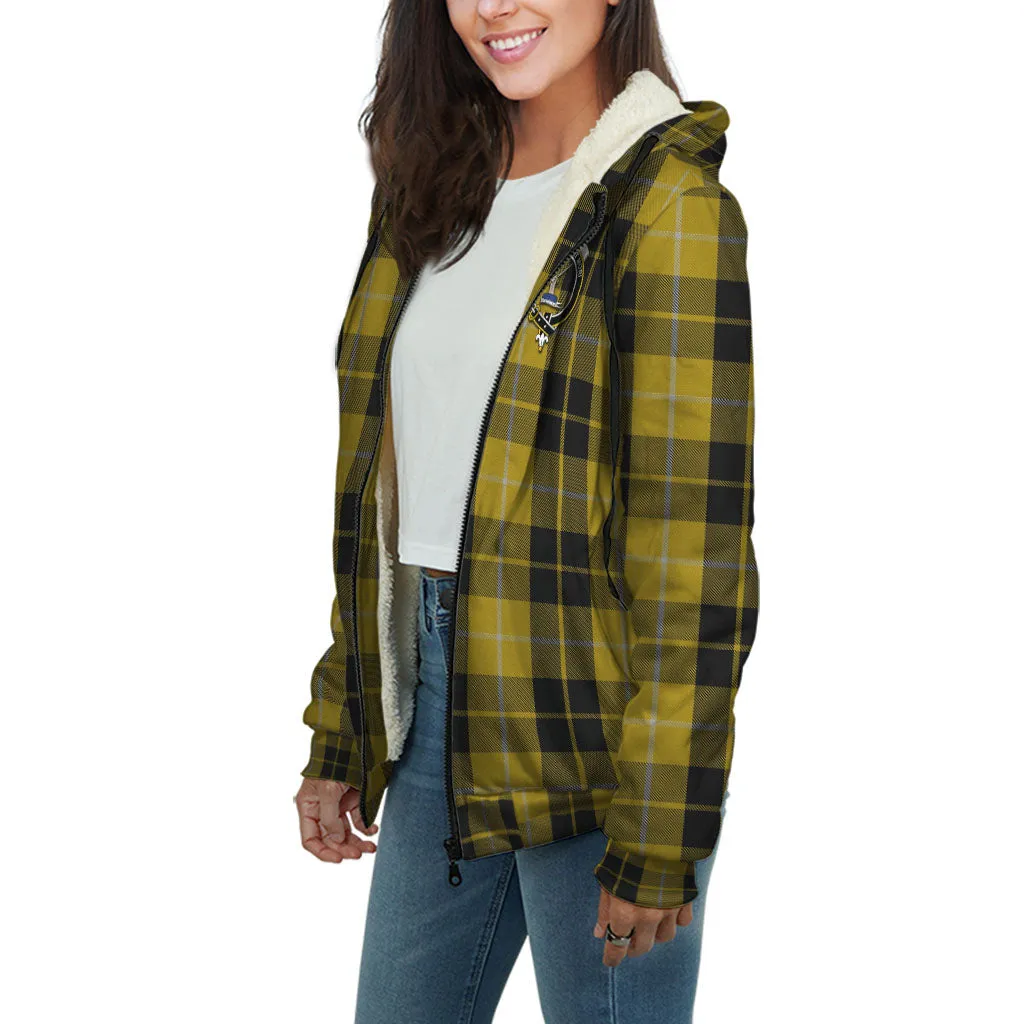 Barclay Dress Tartan Sherpa Hoodie with Family Crest