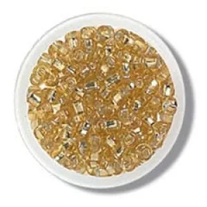 Beads: Rocailles: Gold: 8g in a pack