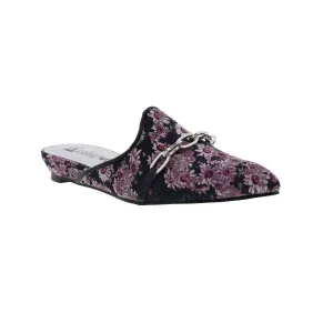 Bellini Fluent Women Slip-on Mule Shoes In Purple Floral Print