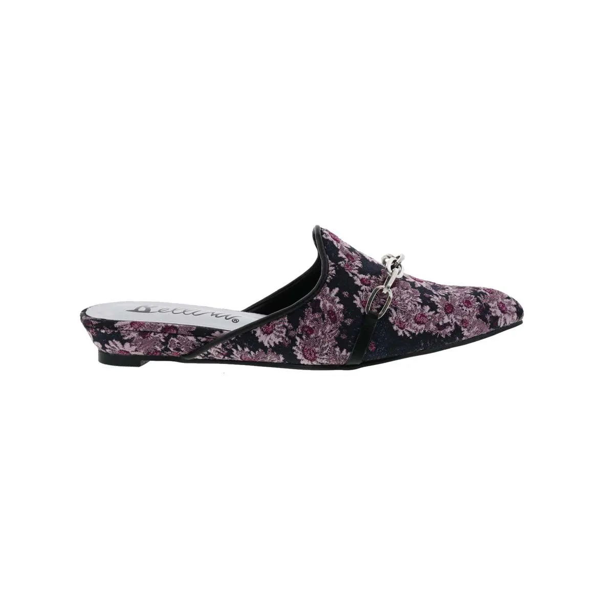 Bellini Fluent Women Slip-on Mule Shoes In Purple Floral Print