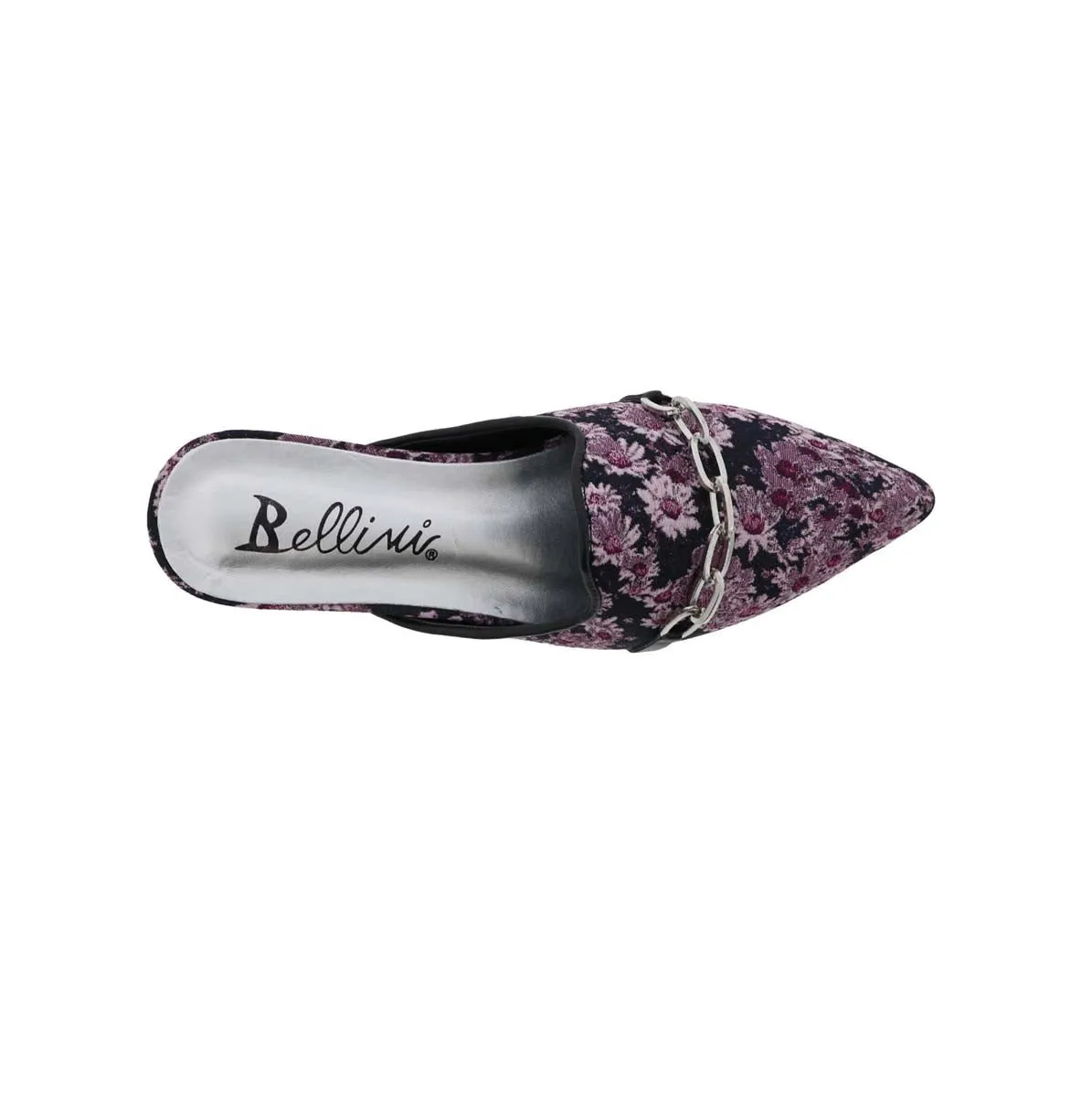 Bellini Fluent Women Slip-on Mule Shoes In Purple Floral Print