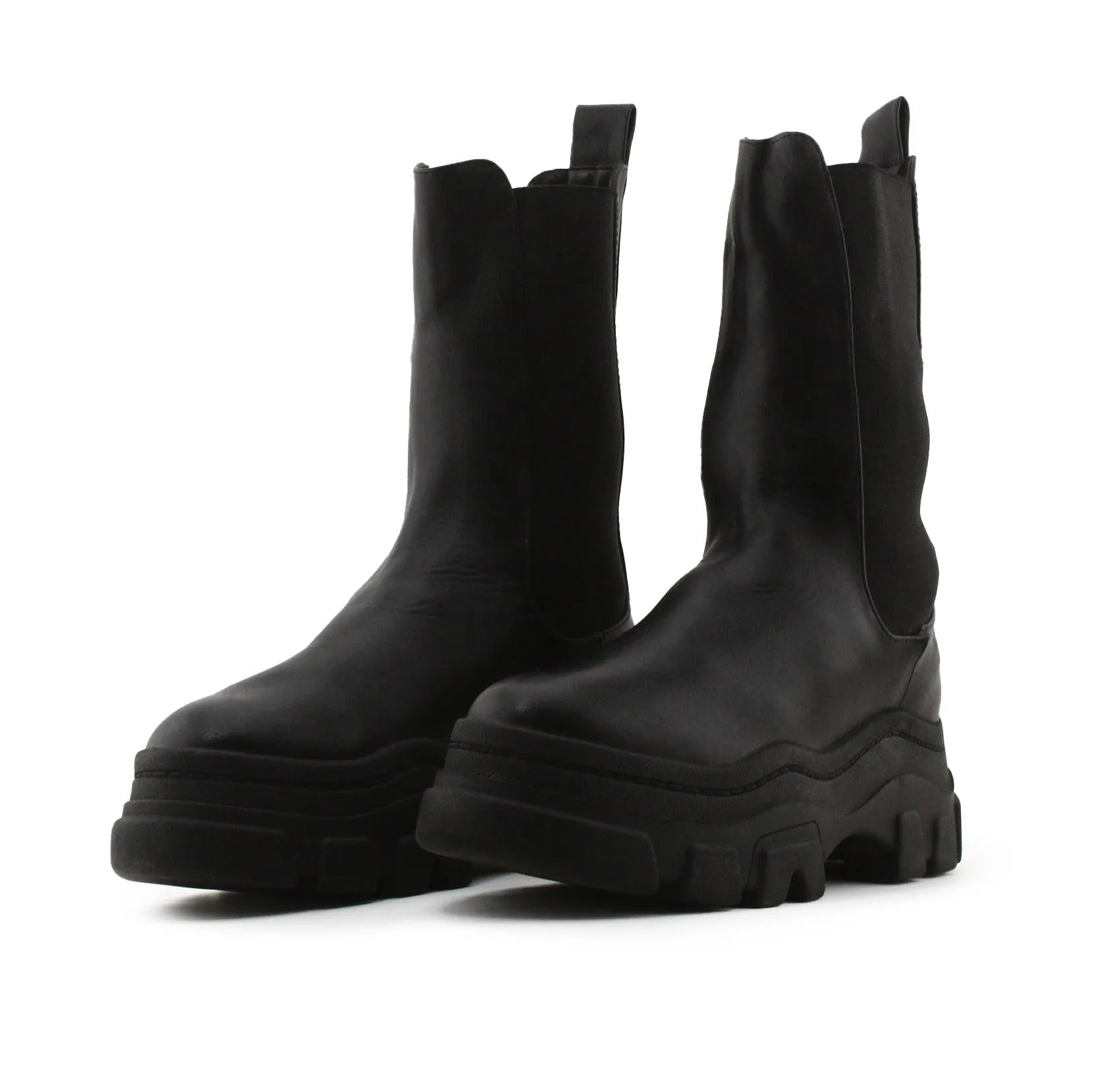 Bershka Stretchable Ankle Boots | 100% Authentic Leather