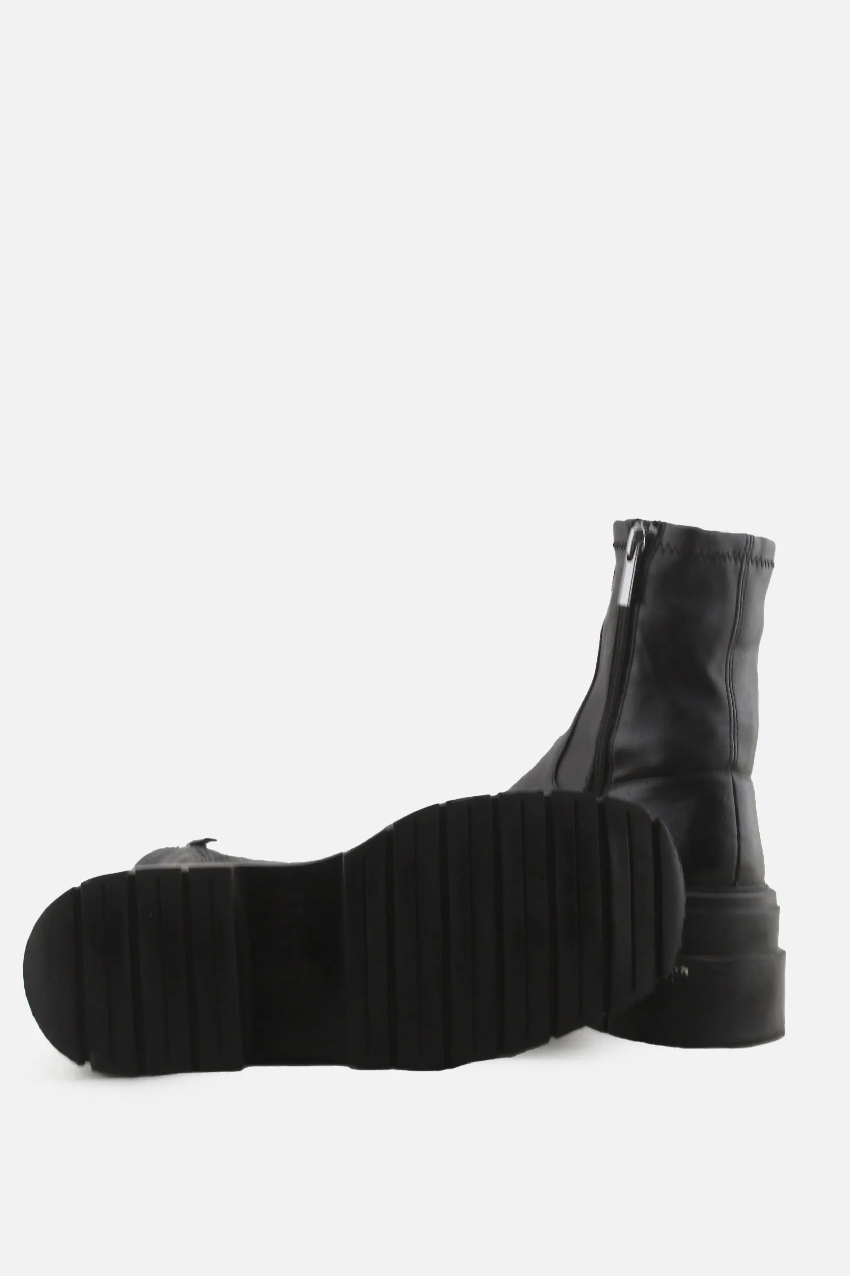 Bershka Zipper Chelsea Ankle Boots | 100% Authentic Leather