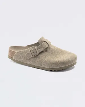 birkenstock - boston suede khaki