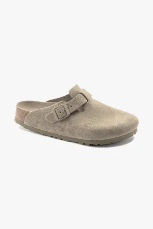 birkenstock - boston suede khaki