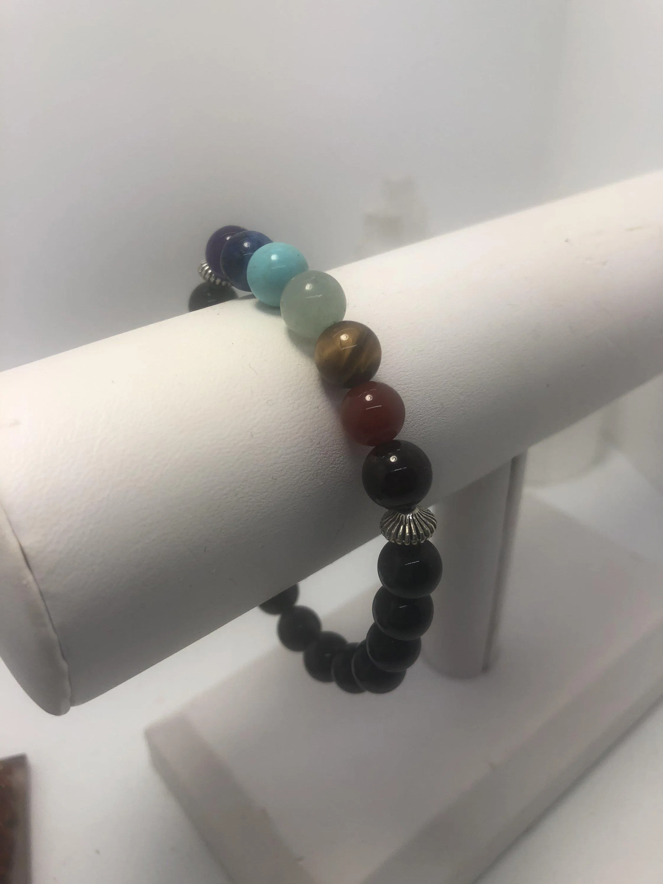 Black Tourmaline Chakra Stretchy Bracelet