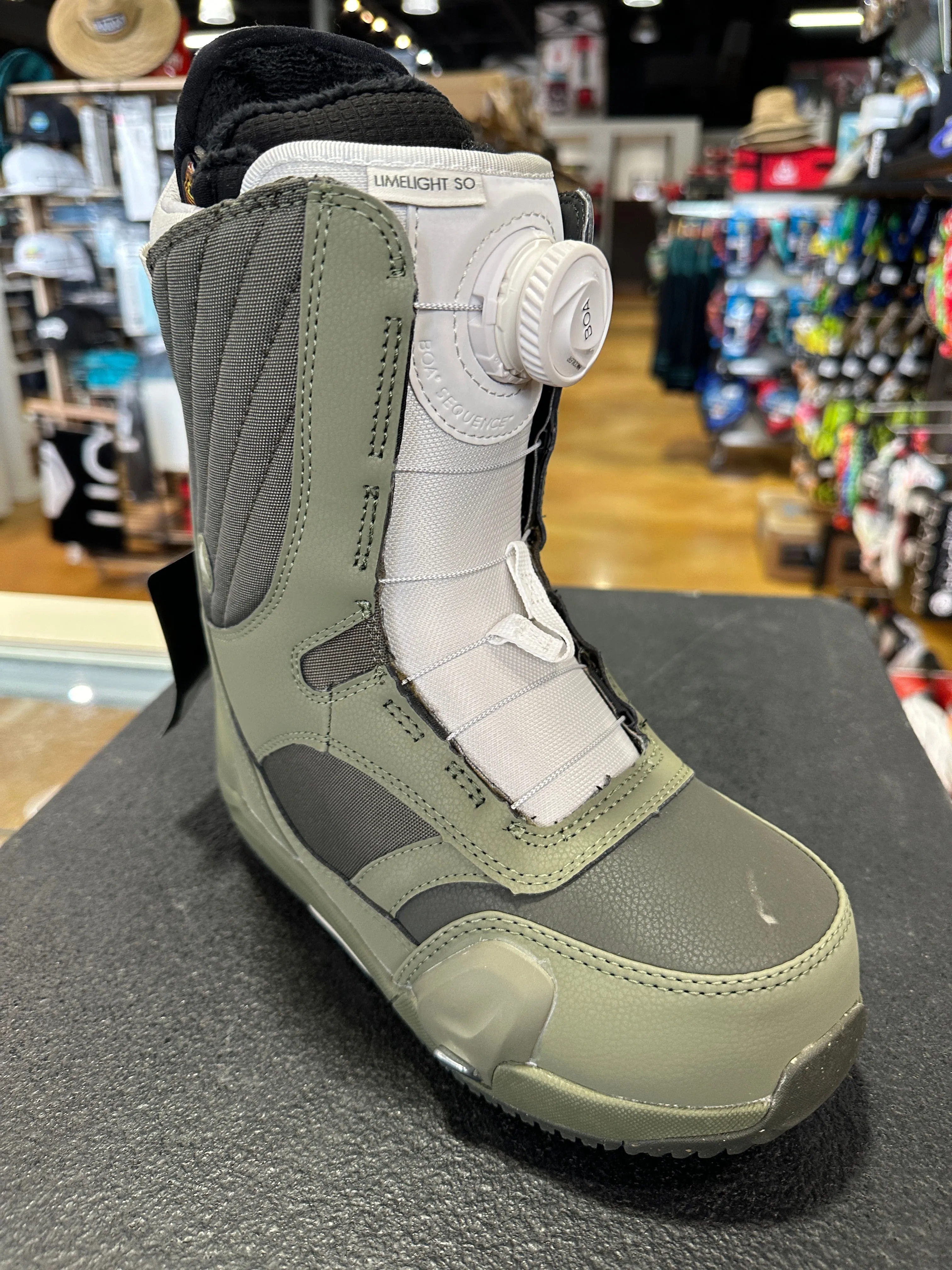 Burton Womens Limelight Step On  Dark Green Vert 6