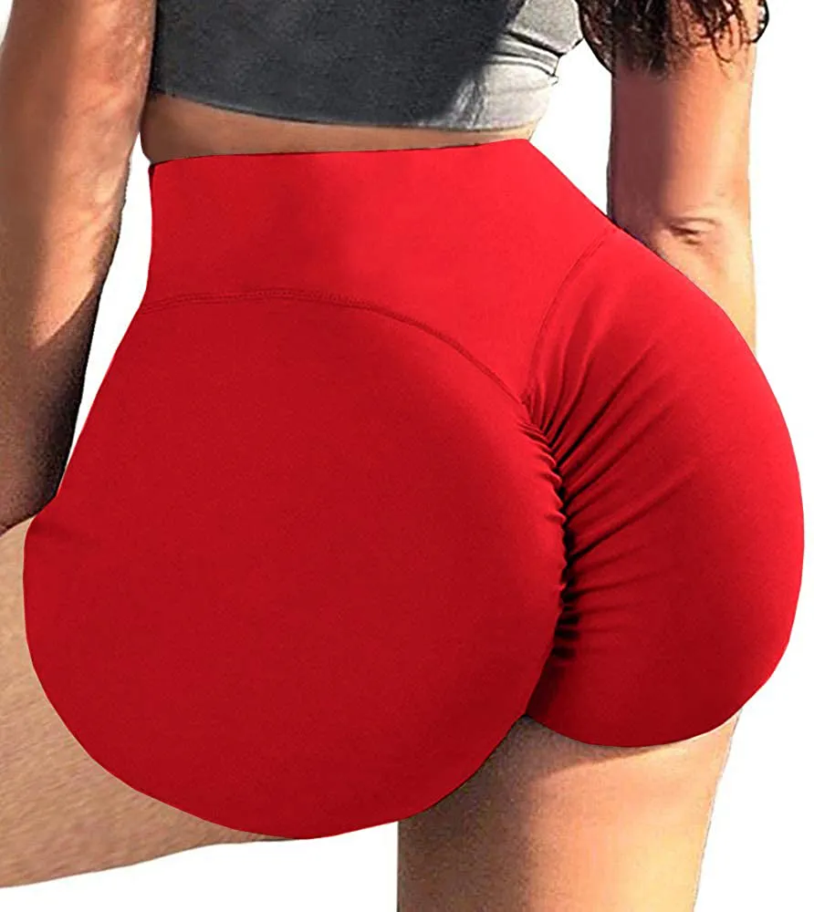 BZB Women's Cut Out Yoga Shorts Scrunch Booty Hot Pants High Waist Gym Workout Active Butt Lifting Sports Leggings