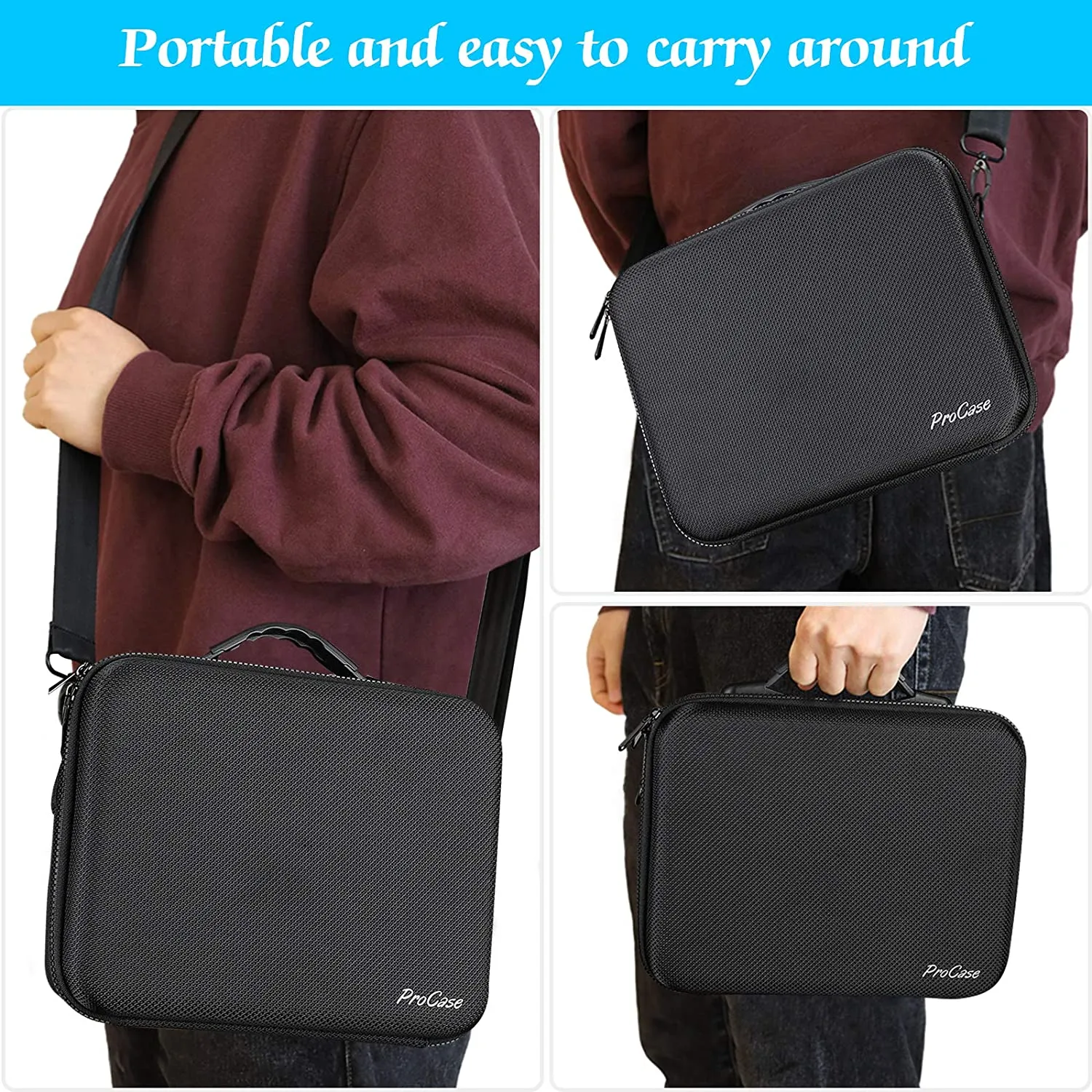 (CASE ONLY) Hard Carrying Case for DJI Mini 2 / DJI Mini 2 Fly More Combo and Accessories | ProCase