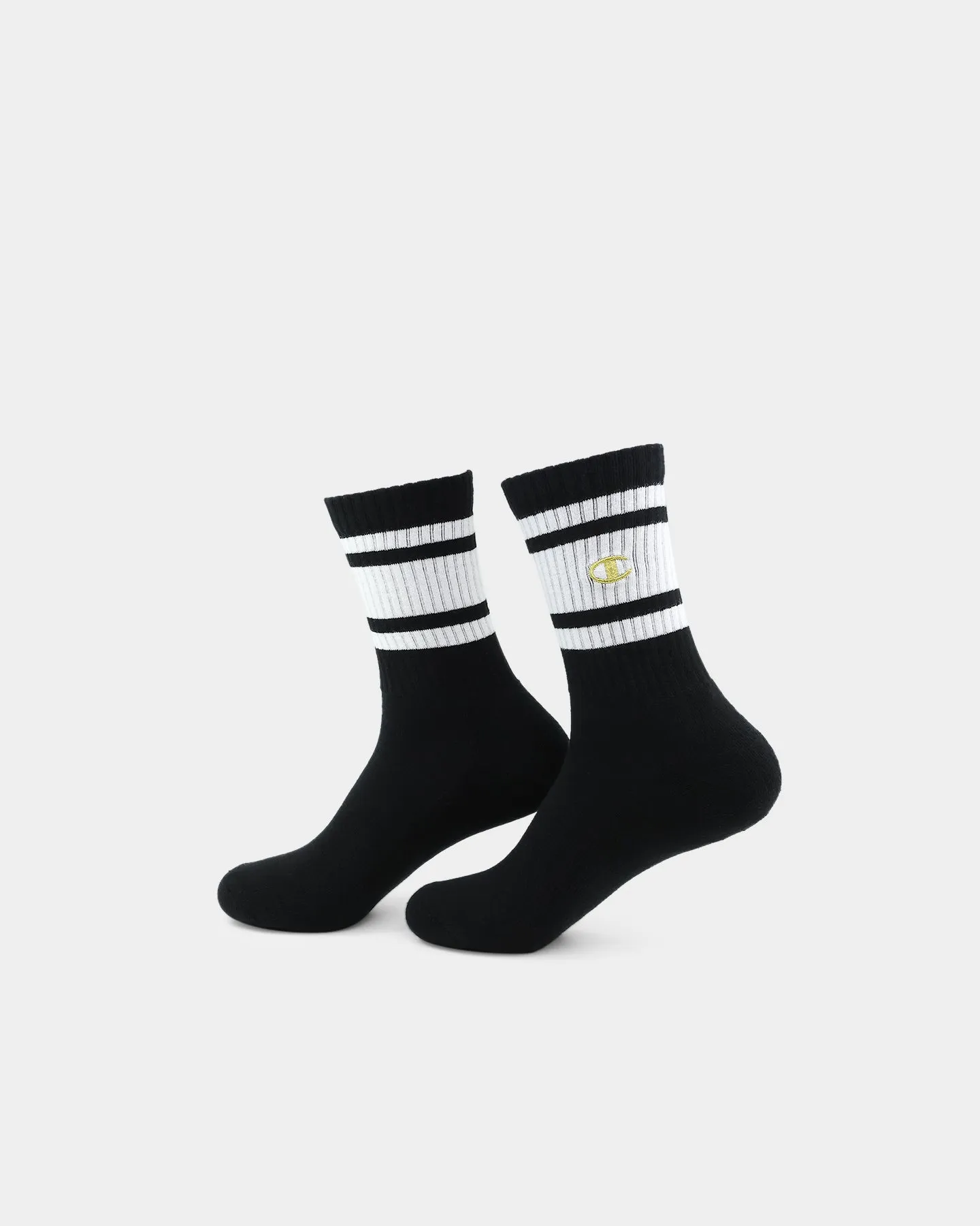 Champion LFS C Crew Socks 3 Pack Black/Gold