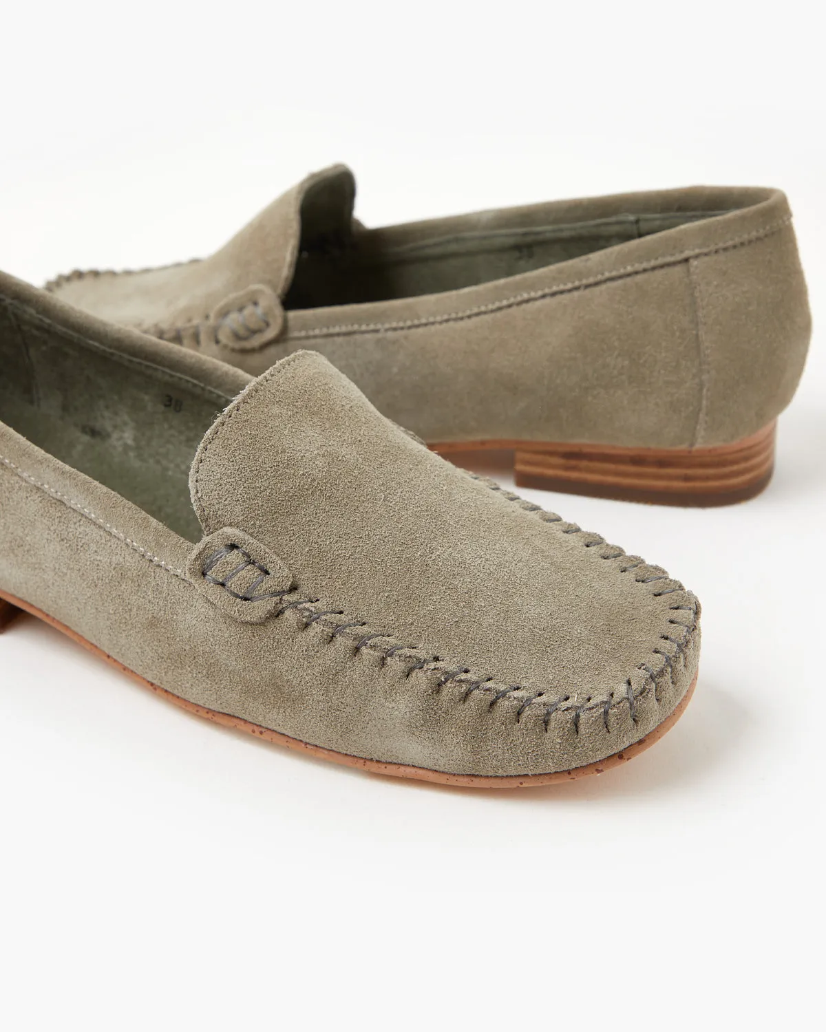 Cigar Suede Loafer - Sage