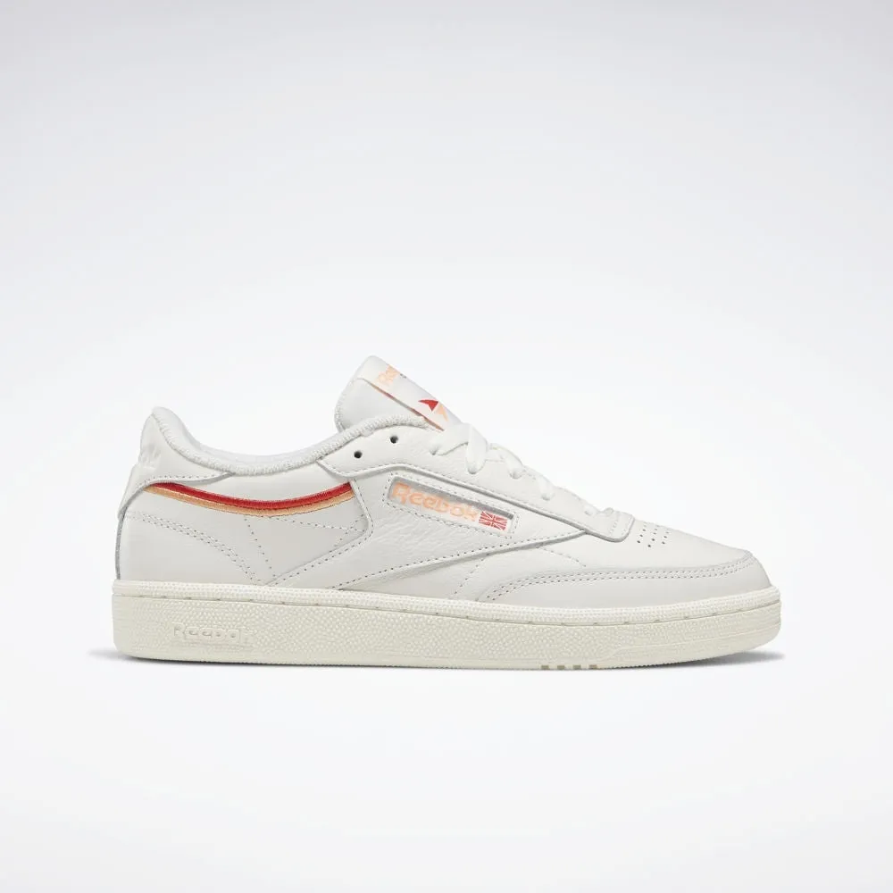 Club C 85 (White   Orange   Red)