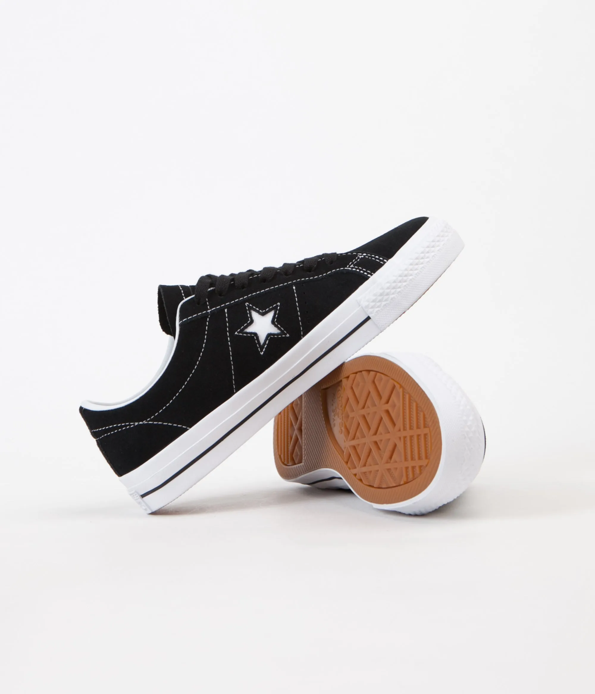 Converse One Star Pro Ox Shoes - Black / White / White