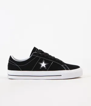 Converse One Star Pro Ox Shoes - Black / White / White