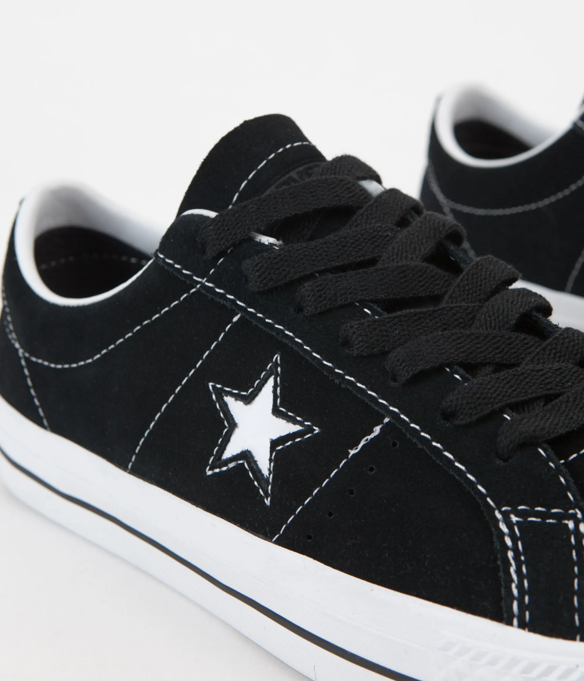 Converse One Star Pro Ox Shoes - Black / White / White