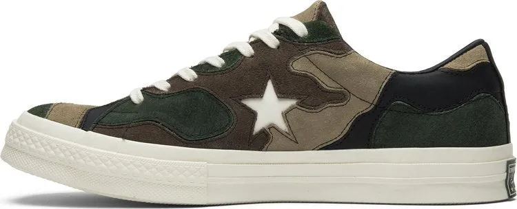 Converse Sneakersnstuff x One Star Camo Sneakers, Green