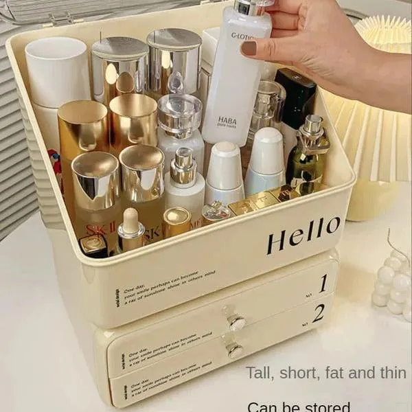 Cosmetic Organizer with Brushes Holder